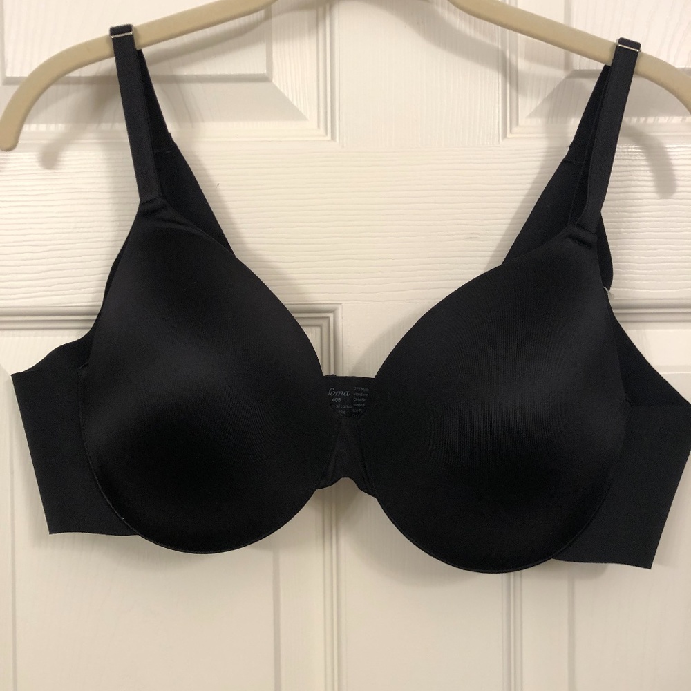 Soma Vanishing Back Full Coverage Black Bra - NWT